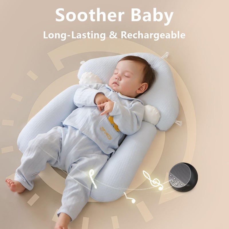 iDealSleep Portable Rechargeable Sound Machine White Noise Machine with 30 Soothing Sounds for Baby Kids Adults 32-Level Vol 4 Timer Brown Noise Sleep Sound Machine for Travel Office Privacy Home - Image 3